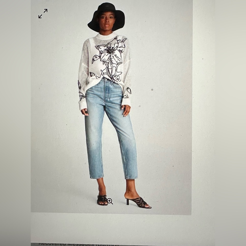 Rag and Bone. Alissa straight leg jean high waisted. Color is tulip. My fave!!